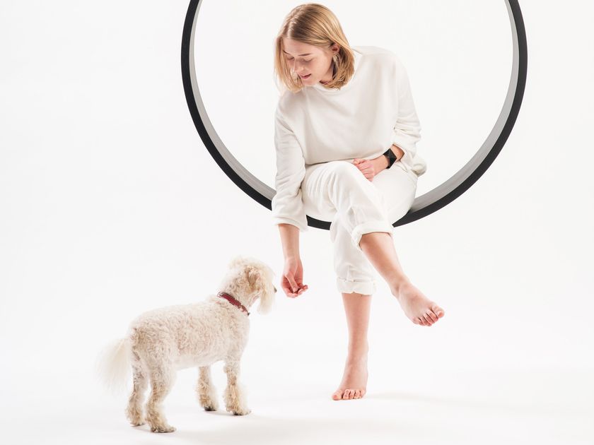 Poltrona Sospesa Kideo Swing Chair In Polyrattan, Con Cuscino, Per Interni Ed Esterni