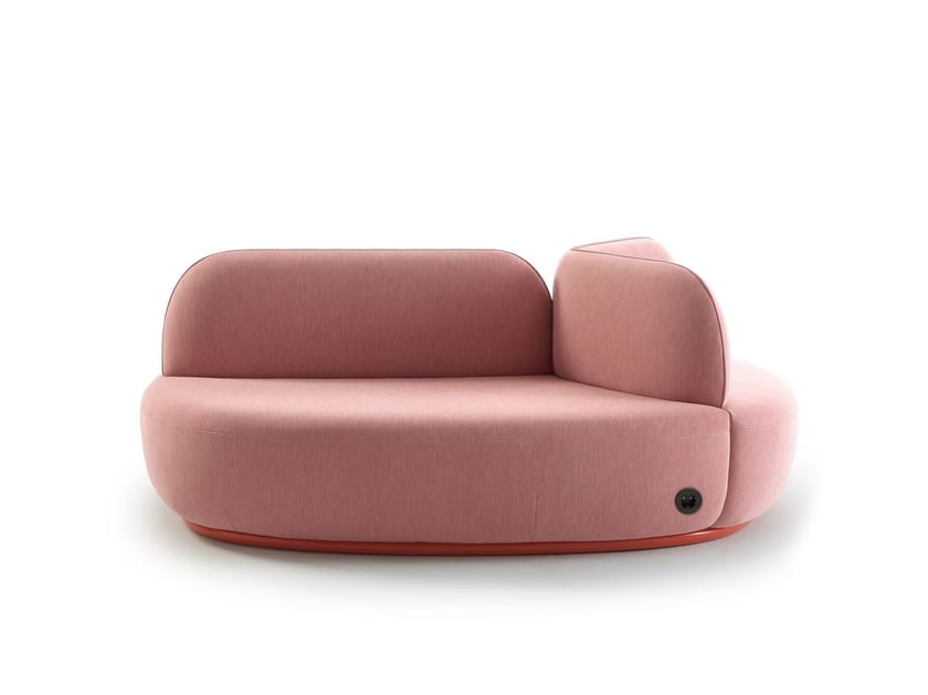 LA ISLA Divanetto in tessuto con presa elettrica e USB By Sancal