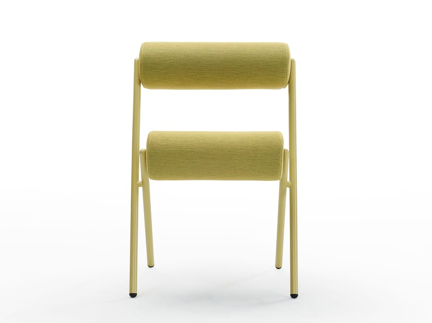 ROLL by Sancal - Sedia con cuscini cilindrici in pelle - 2