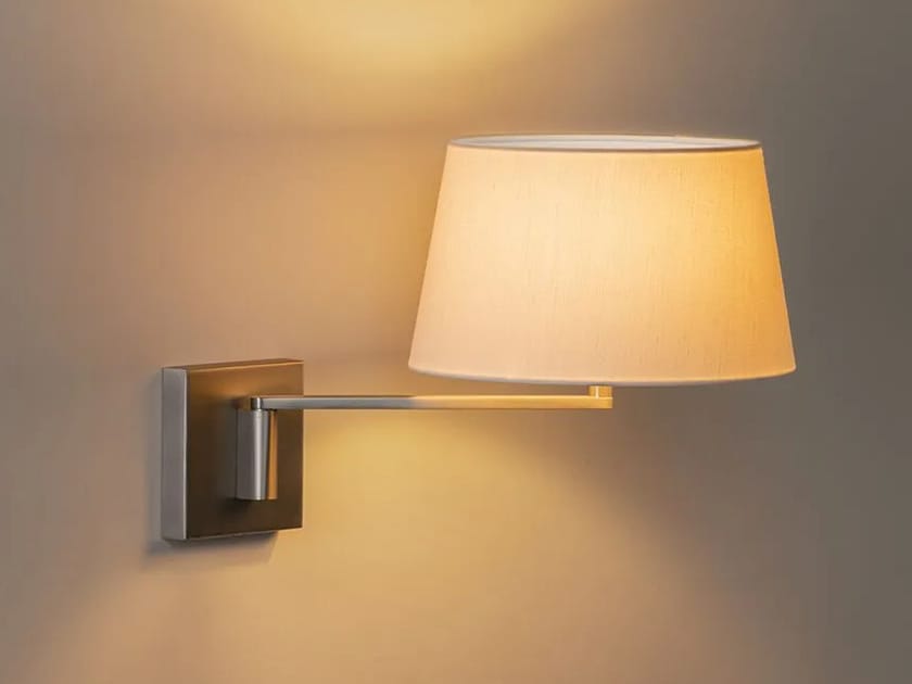 HOTEL Lampada da parete in cotone con braccio flessibile By Alma light