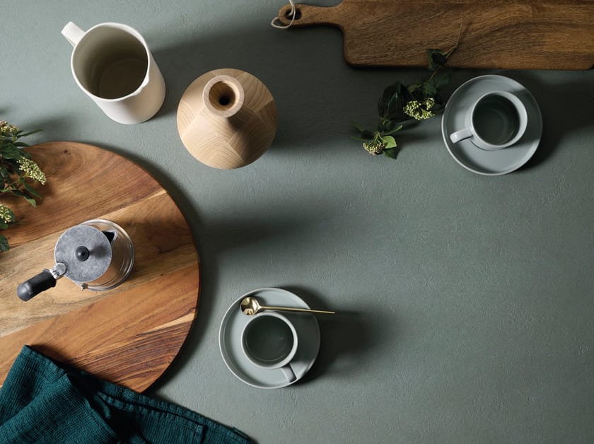 BALANCE, Top cucina in gres porcellanato effetto cemento