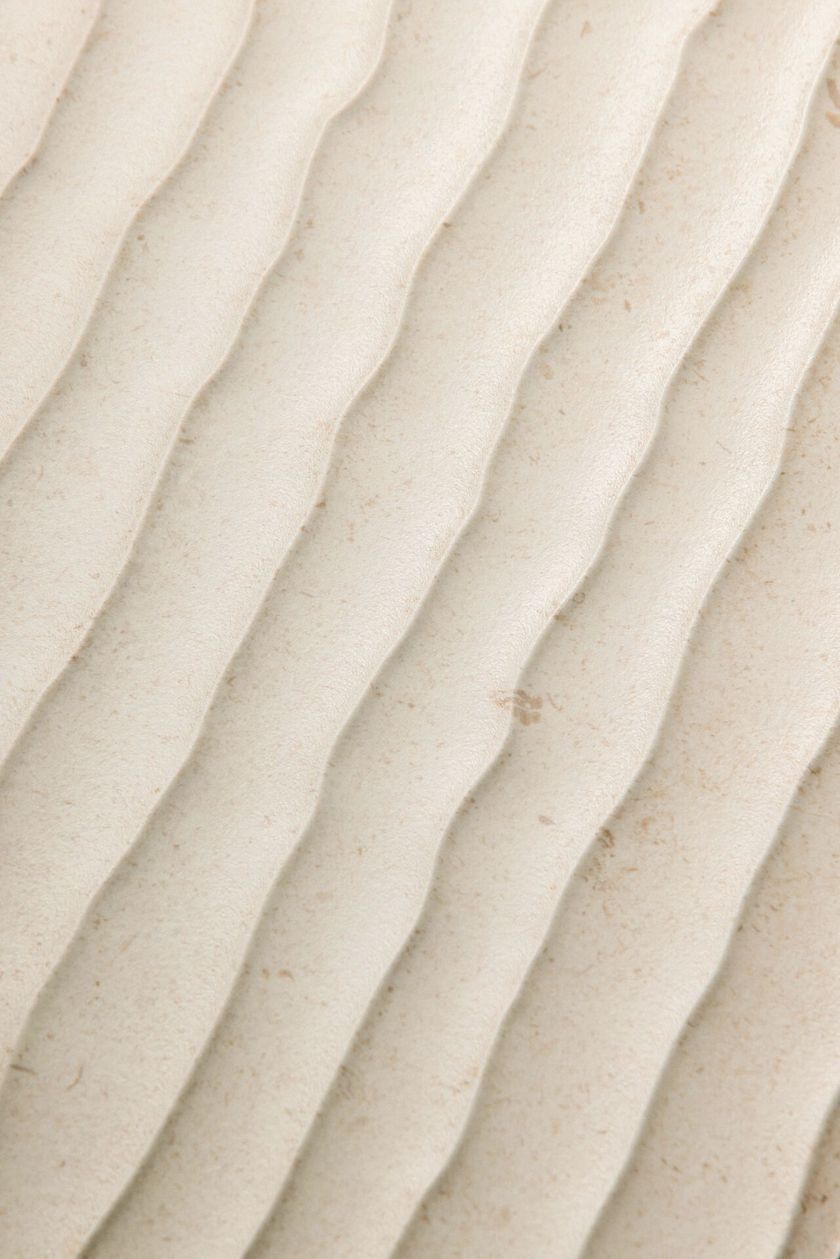 CREMA NEVE - RILIEVO VELO by Sapienstone - Rivestimento in gres porcellanato effetto pietra - 3