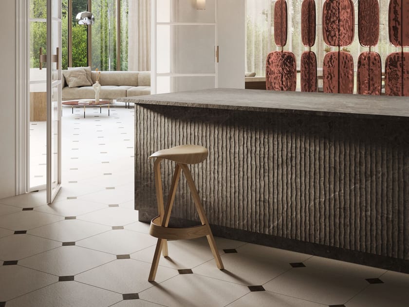 GRIGIO SAVELLI - RILIEVO VELO, Rivestimento in gres porcellanato effetto pietra