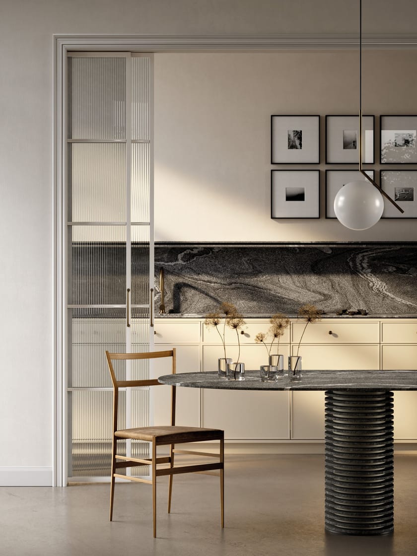 SILVER WAVE 4D by Sapienstone - Top cucina in gres porcellanato effetto granito - 3