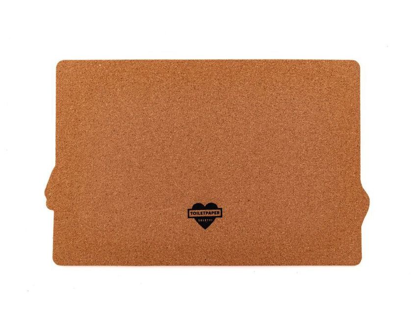 Tovaglietta Seletti TOILETPAPER In Sughero - Design Rossetti Rosa, 45x35,8 Cm, Divertente E Sostenibile