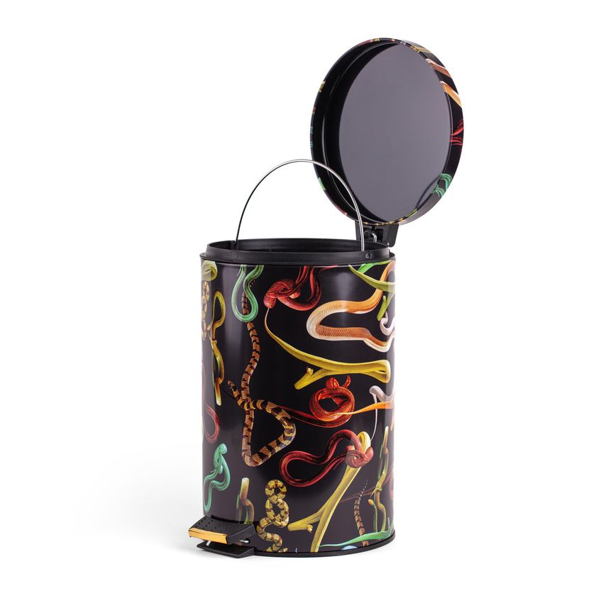 SNAKES 12L Metal waste bin By Seletti