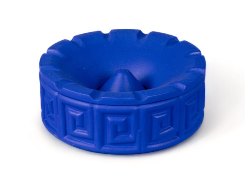 TERRACOTTA ASHTRAY GRECHE BLUE