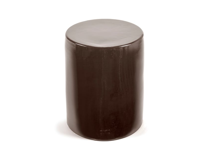 SIDE TABLE PAWN Glazed stoneware coffee table stool By Serax