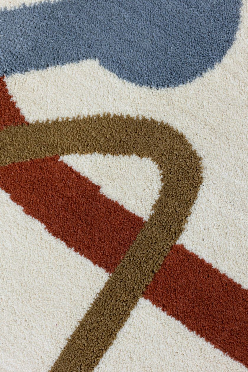 CITY METRO Rectangular patterned polypropylene rug By Shishka Project