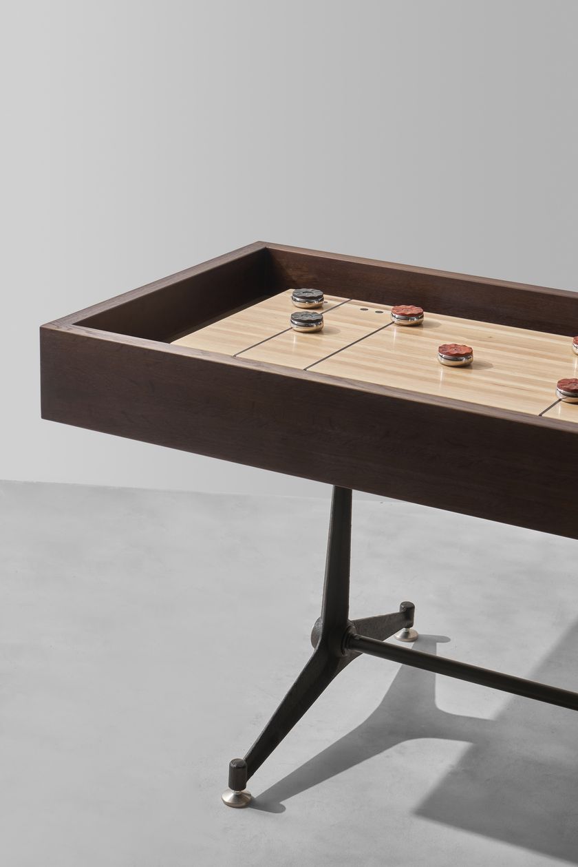 Rectangular wooden game table Shuffleboard Table By District Eight