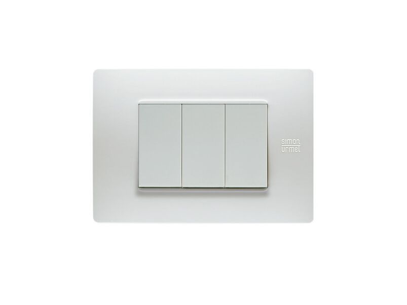 Placca 3 moduli Nea Flexa SIMON URMET bianco ghiaccio | Leroy Merlin