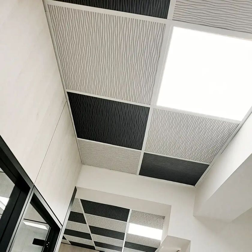 Sound Proof Ceiling White Tiles