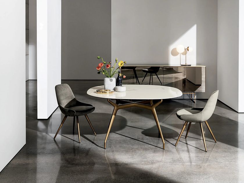 ARKOS SHAPED Ceramic dining table By Sovet italia | design Gianluigi ...
