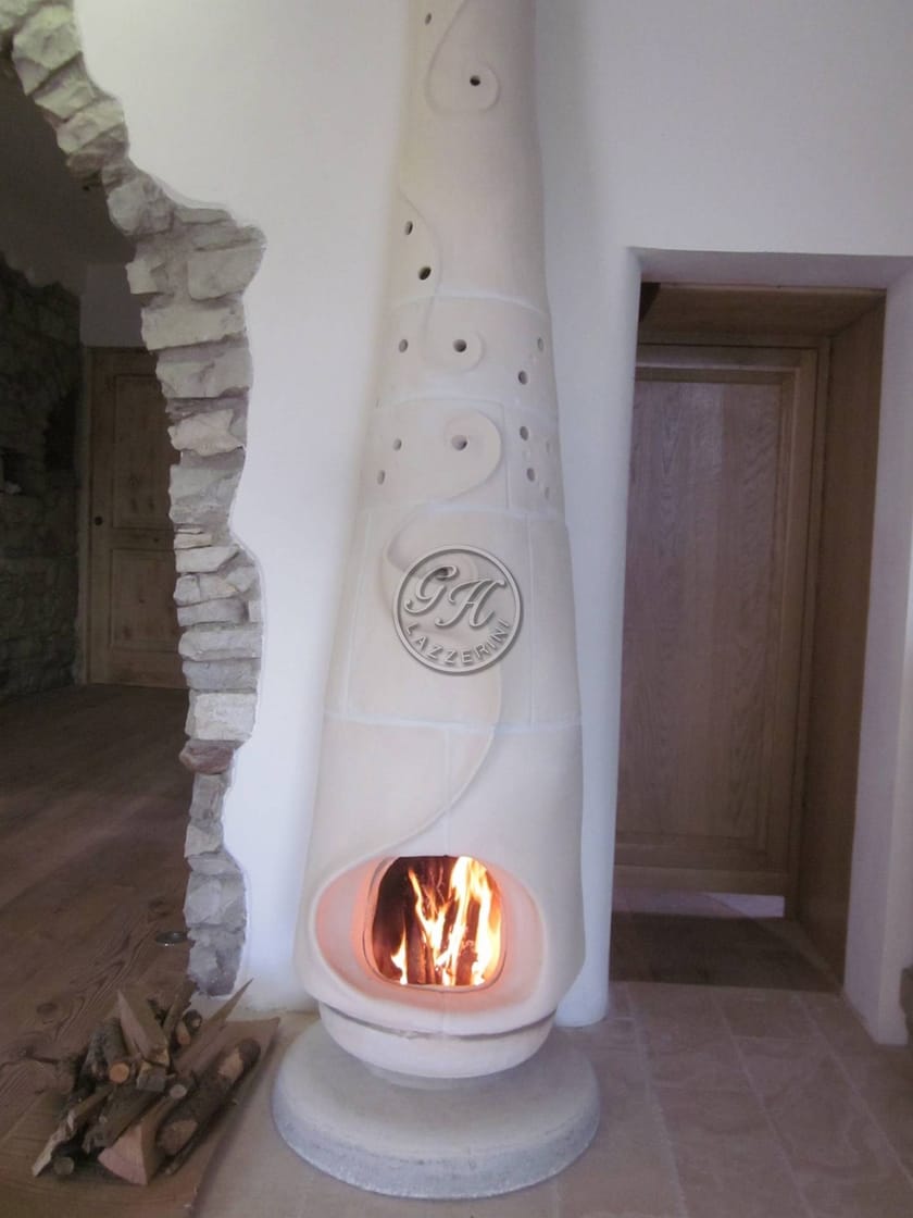 Stufa 1 by GH LAZZERINI - Stufa a legna in pietra naturale - 3