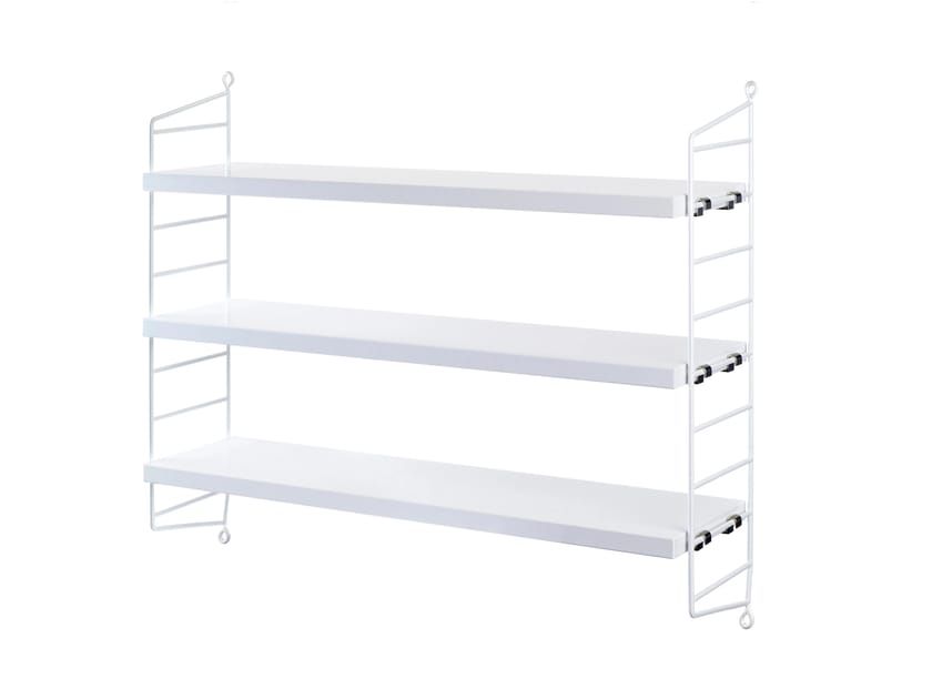 STRING® POCKET by String Furniture - Scaffale modulare sospeso in MDF - 2