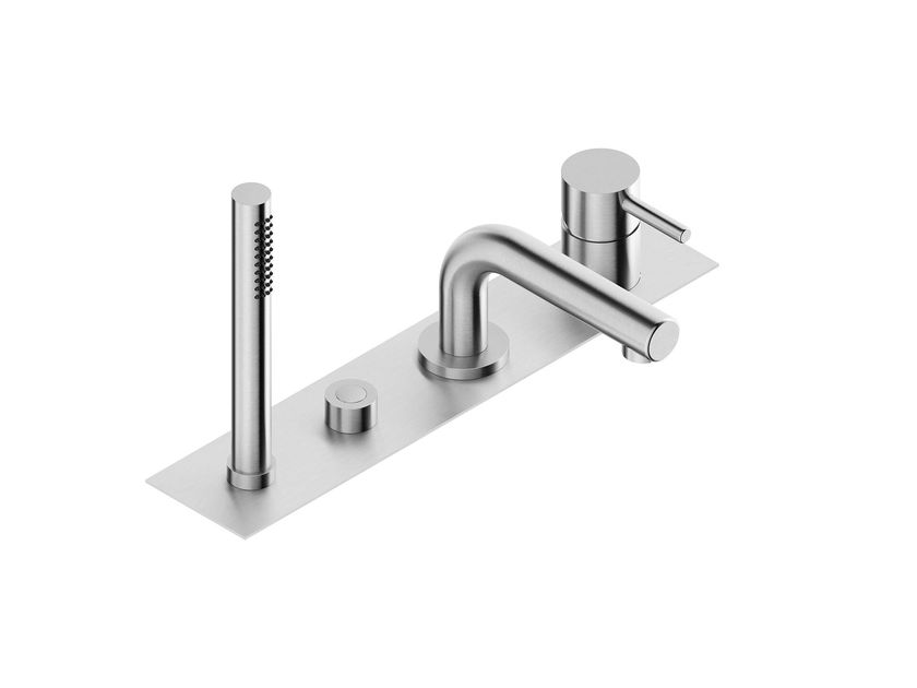 DMB 0031001X Deck mounted single handle stainless steel bathtub tap ...
