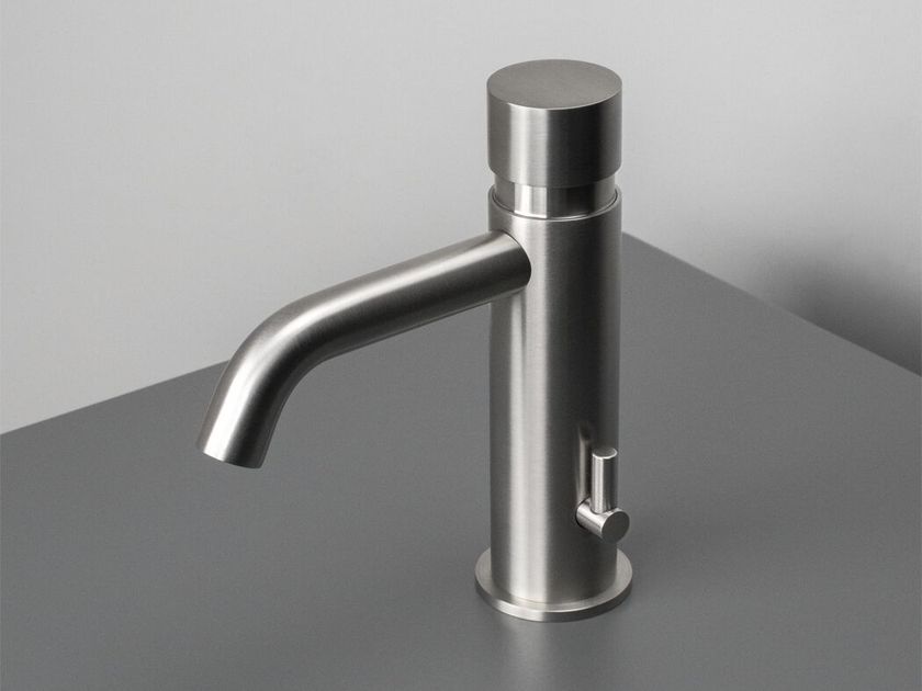 Rubinetto Lavabo Miscelatore Lavabo Monoforo In Acciaio Inossidabile, Caldo e Freddo, Finitura
