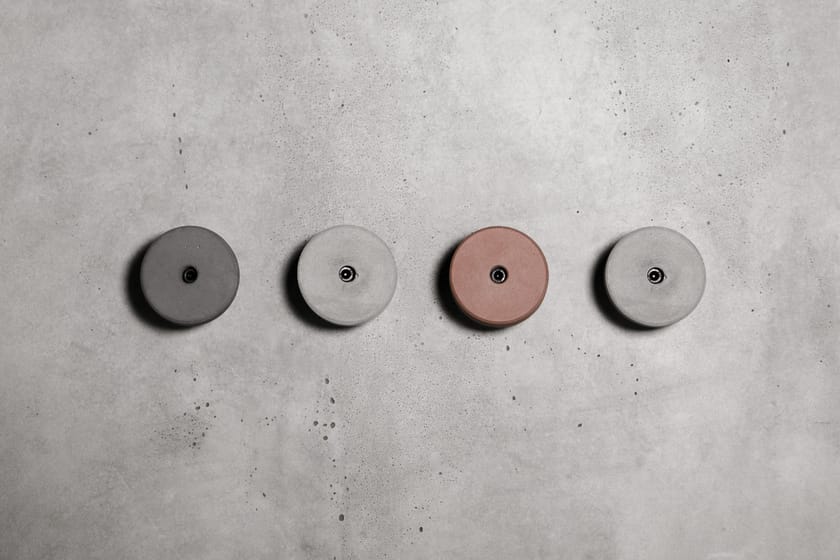 Wallmounted concrete coat rack T By Bentu Design