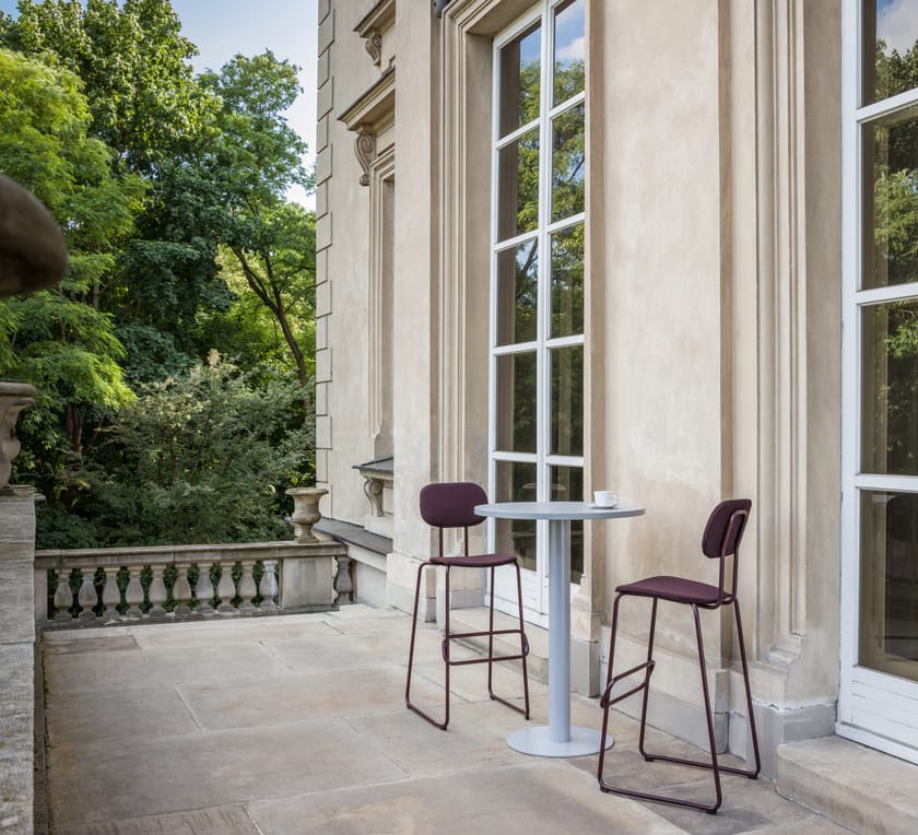 TACK Tavolo Tavolo da riunione rotondo in MDF con presa USB By MDD