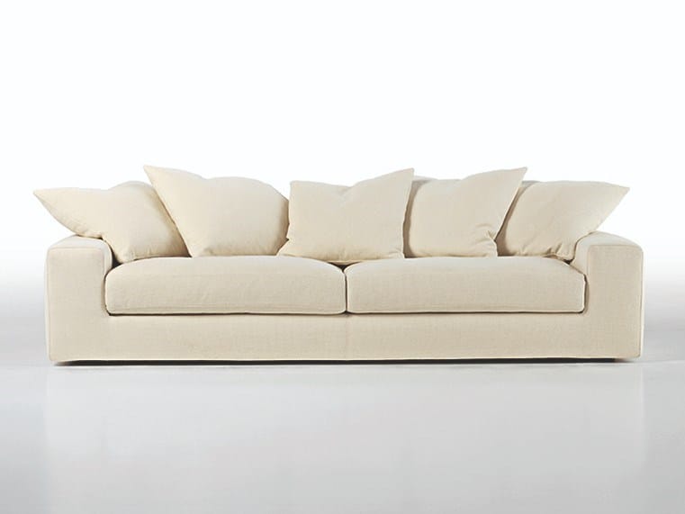 Sofa with removable cover with chaise longue TAKE IT EASY LOW By Busnelli