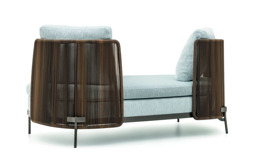TAPE CORD OUTDOOR 2 seater outdoor sofa in fabric By Minotti | design Nendo