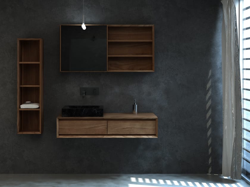 TAYLOR by KARPENTER - Specchio rettangolare da parete con contenitore - 7