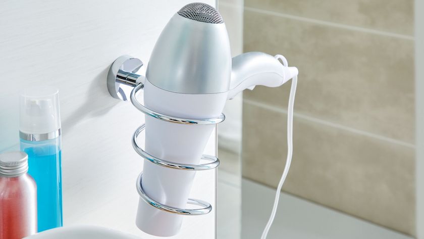 HJRUIUA Supporto per asciugacapelli Porta Asciugacapell in Acciaio Inox 304 da Parete Wall Mount per Bagno