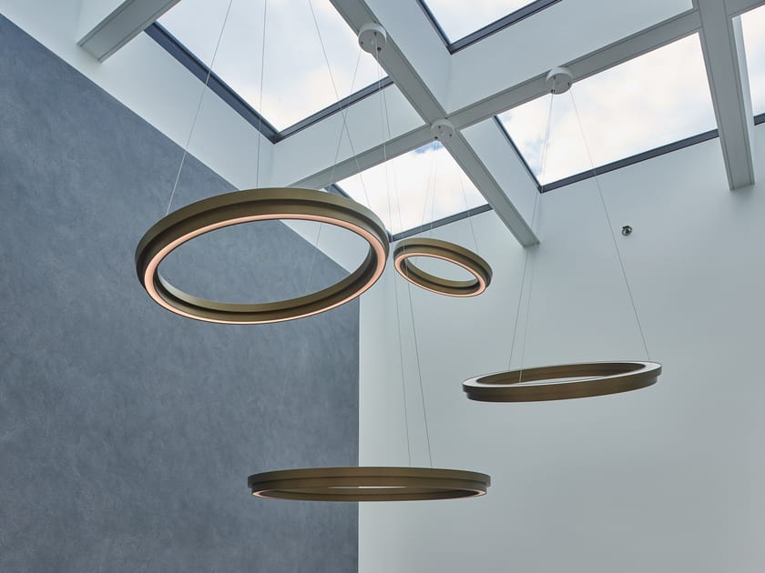 LED direct-indirect light aluminium pendant lamp THE CIRCULUS By Karice ...