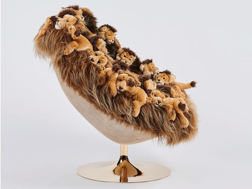 THE LION KING Upholstered polyester armchair By APCOLLECTION