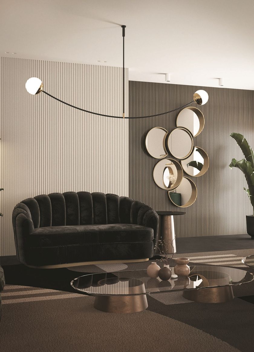 Tholos low oval glass coffee table by casa 39