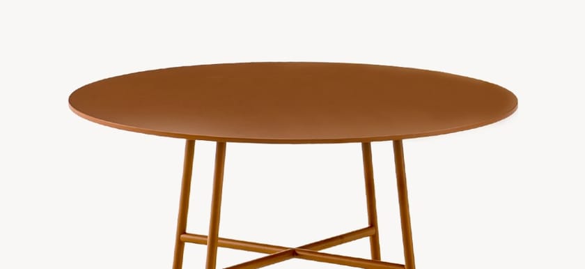 Tavolino rotondo in MDF e acciaio TIA MARIA Moroso Edilportale