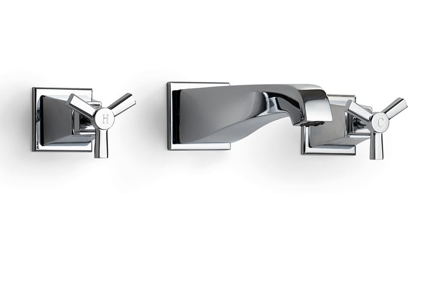 TIME by Devon&Devon - Rubinetto per vasca a 3 fori a muro in ottone - 2