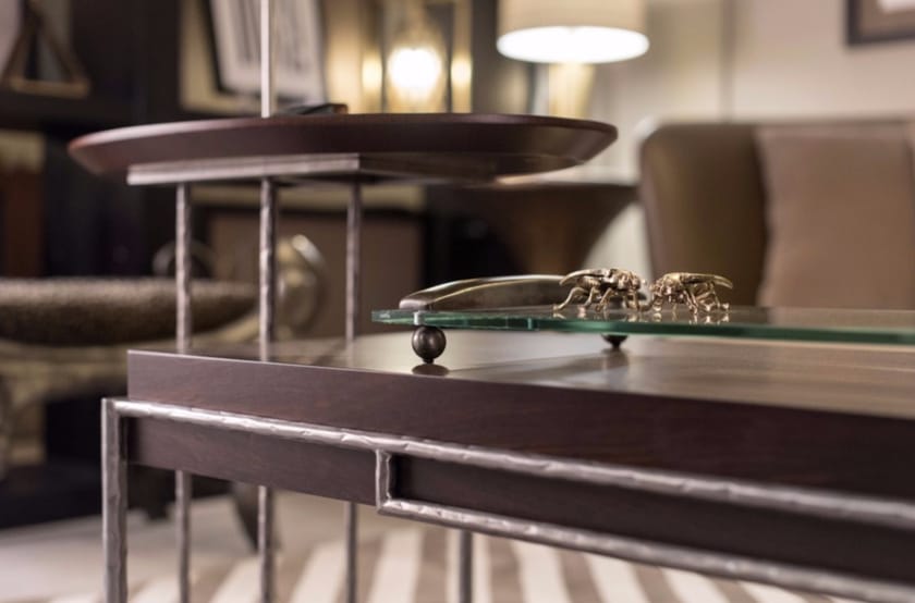 Rectangular Imbuia wood coffee table TIRRENA By Hamilton Conte Paris