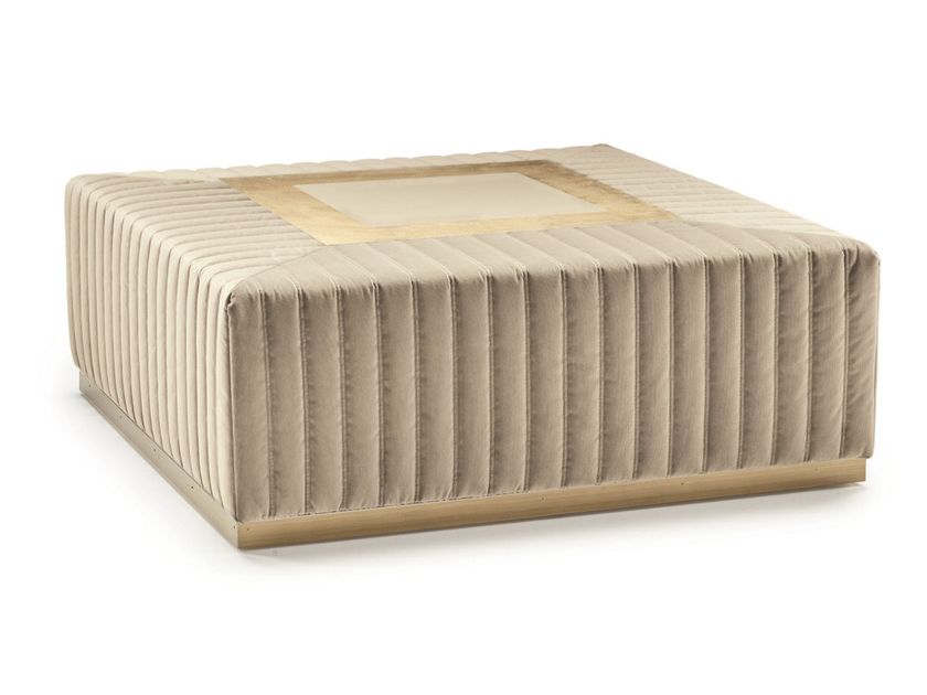Pouf imbottito quadrato in tessuto TIVOLI - Former In Italia - Edilportale
