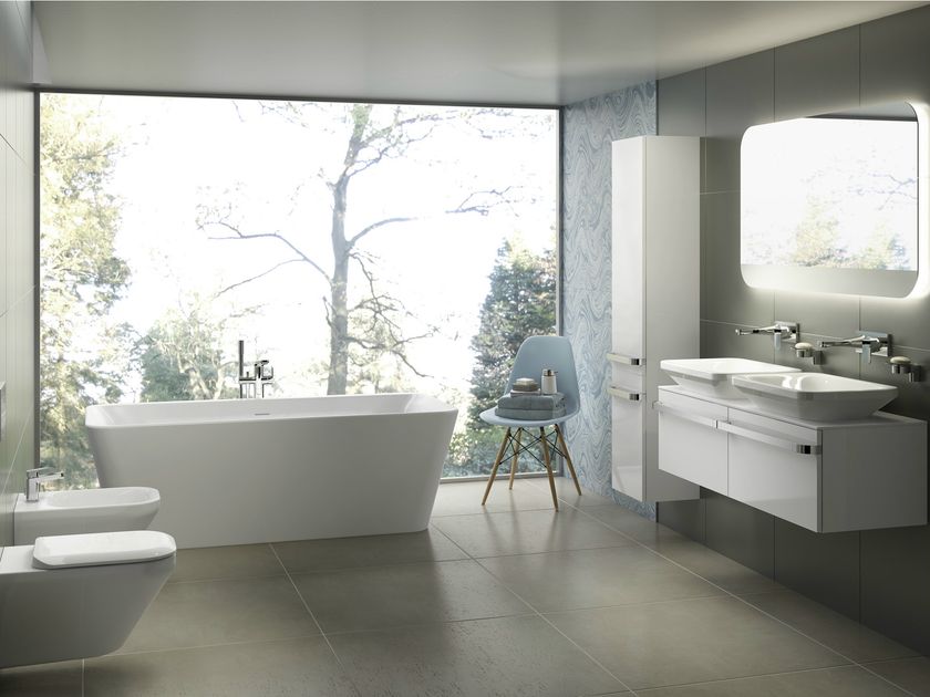 Copripiletta Tonic II Per Lavelli E Bidet - Bianco, Design