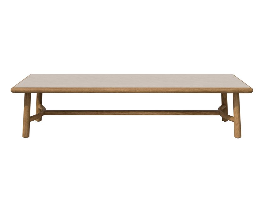 Table En Teck Massif Rectangulaire – Marron, 179x79x72 Cm, Intérieur/Extérieur, À Reponcer