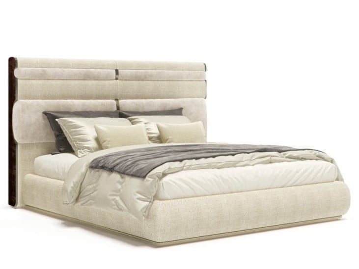 Double bed with upholstered headboard TRILOGY L by Capital Collection