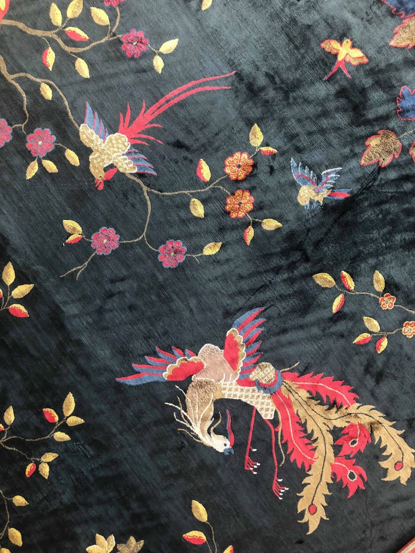 CHINESE PHEONIX ANTIQUE INDIGO by Tapis Rouge - Tappeto rettangolare fatto a mano - 7