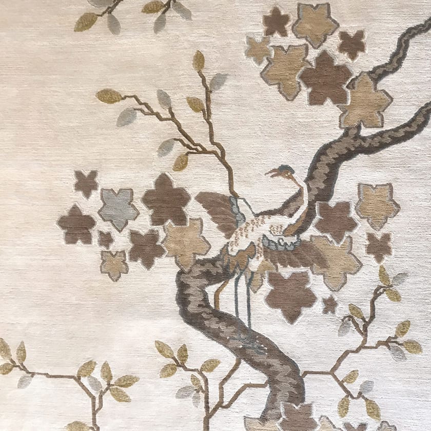 CHINESE PHEONIX CELESTE by Tapis Rouge - Tappeto rettangolare fatto a mano - 2