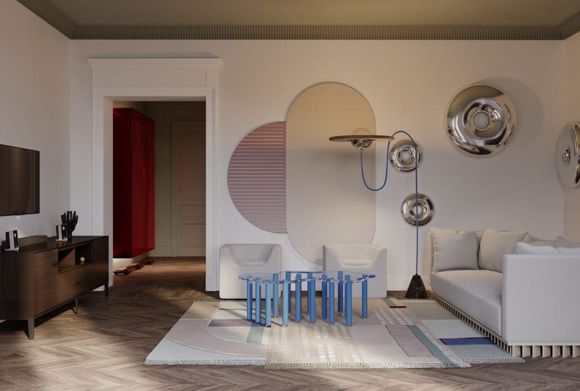 COMPOSITION XVIII by Tapis Rouge - Tappeto rettangolare fatto a mano - 3