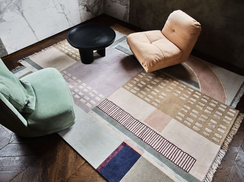COMPOSITION XVIII by Tapis Rouge - Tappeto rettangolare fatto a mano - 11