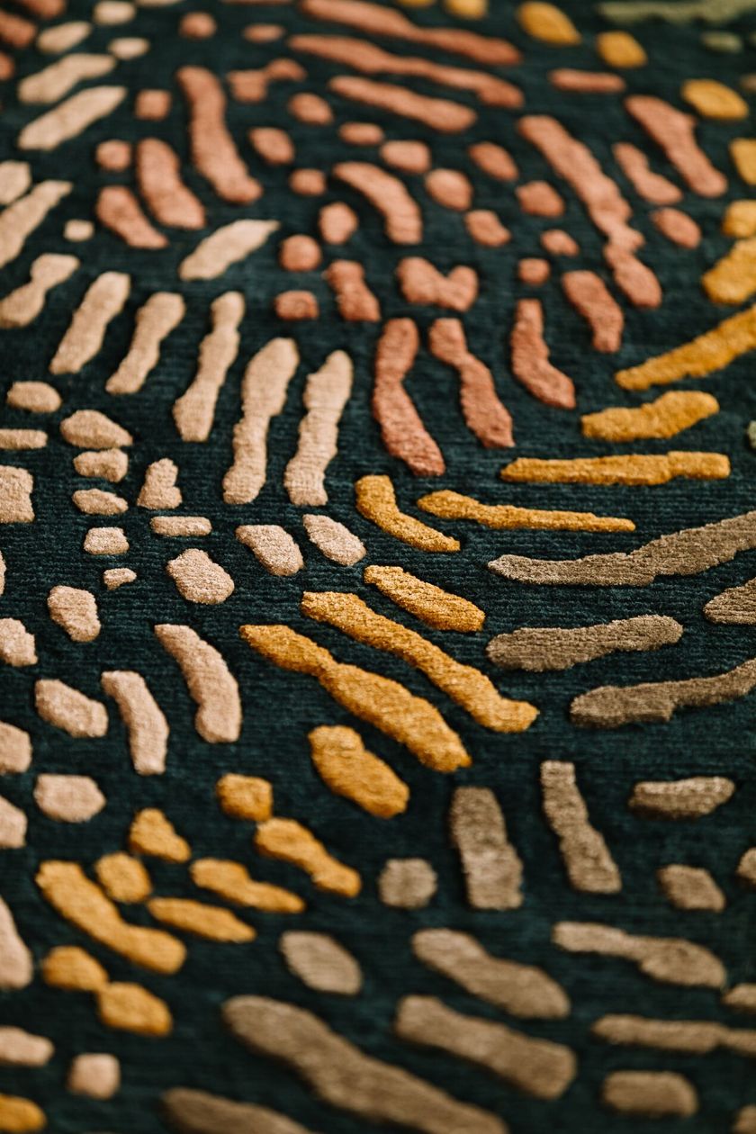 FIAMETTA GIARDINO IN AUTUNNO by Tapis Rouge - Tappeto fatto a mano in lana e seta - 4