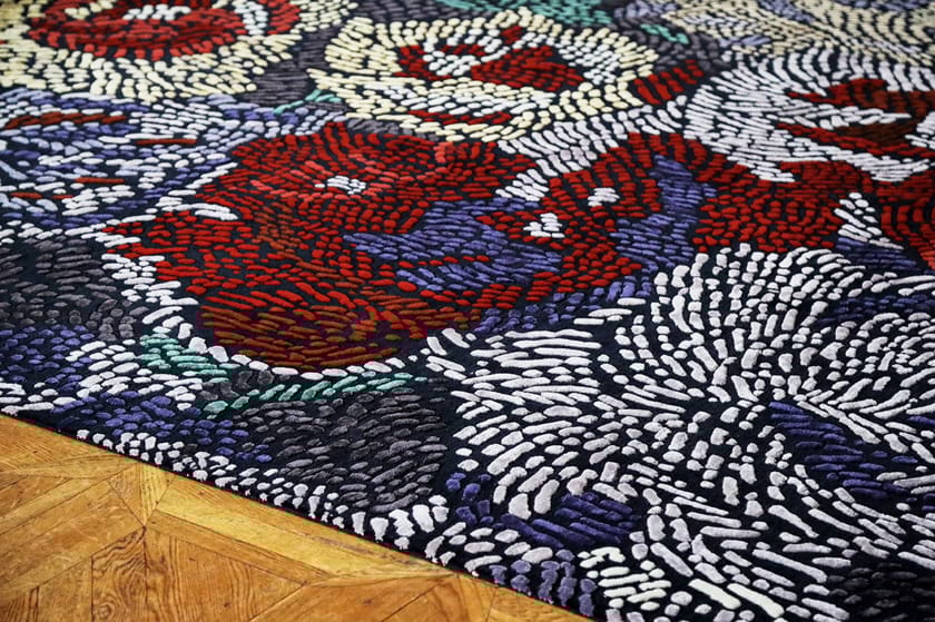 FIAMETTA GIARDINO IN PRIMAVERA by Tapis Rouge - Tappeto fatto a mano in lana e seta - 2