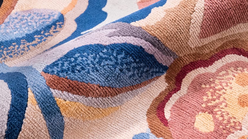 LELEU PAULINE ORANGERY by Tapis Rouge - Tappeto fatto a mano in seta - 2