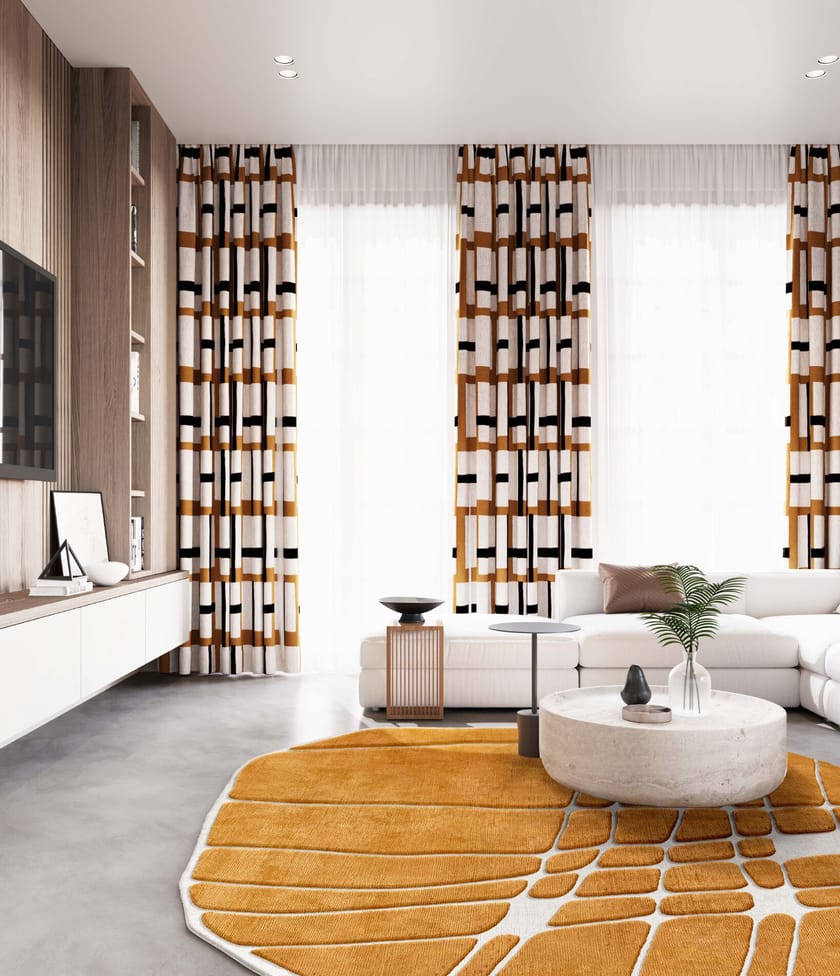 MARRONE by Tapis Rouge - Tappeto curvo fatto a mano - 2