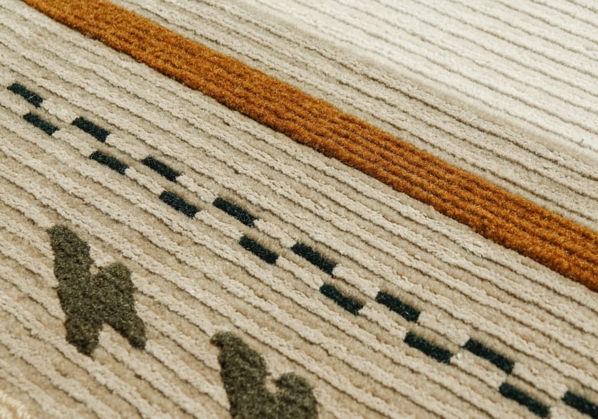 SONICO TORTORA by Tapis Rouge - Tappeto rettangolare fatto a mano - 3