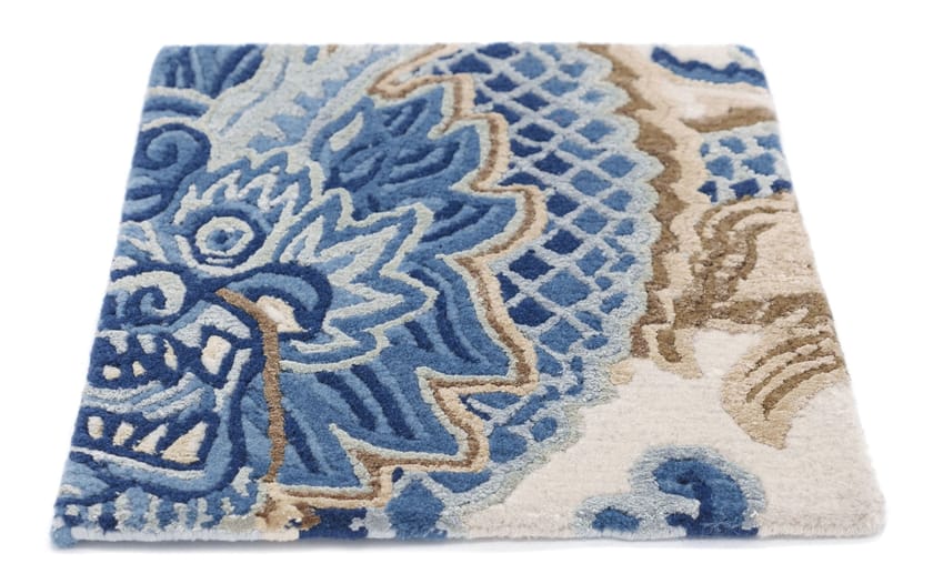 TEMPLE CEREMONY CHINESE BLUE by Tapis Rouge - Tappeto rettangolare fatto a mano - 2