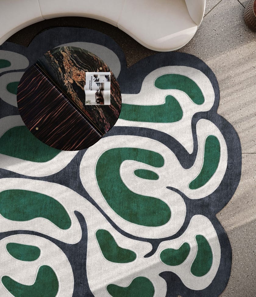 TRATTO A POIS by Tapis Rouge - Tappeto curvo fatto a mano - 7