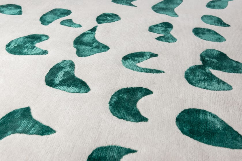TRATTO VERDE by Tapis Rouge - Tappeto fatto a mano rettangolare - 3