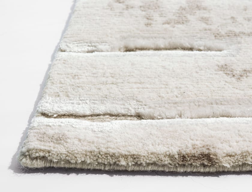 TWO WHITE by Tapis Rouge - Tappeto rettangolare fatto a mano - 8